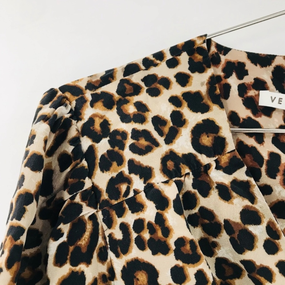Veronica Beard Leopard Print Blouse - image 2